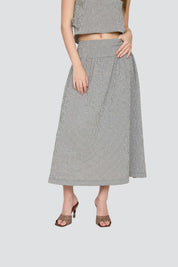 Black Gingham Brynn Skirt