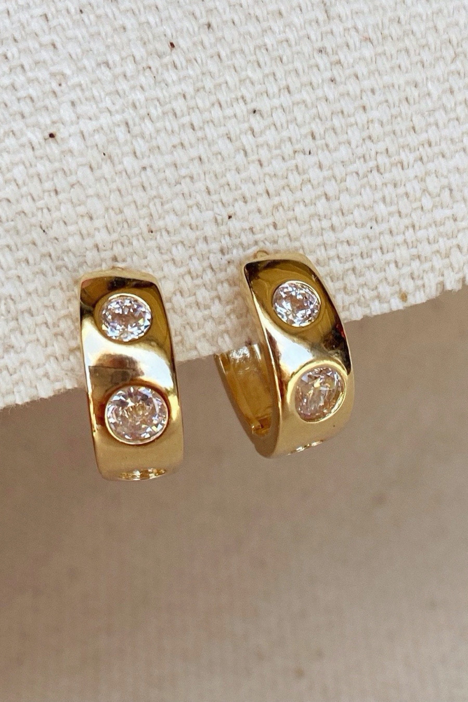 Gold Sparkle Huggies