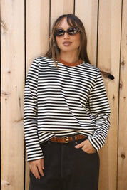 Striped Kathleen Tee