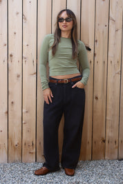 Memory Worn Loose Crop