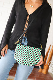 Green Apple Woven Checker Petit Moyen