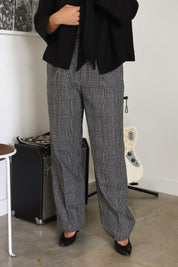 Wool Plaid Trousers