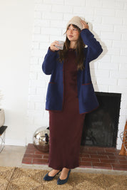 Navy Polar Fleece Jacket