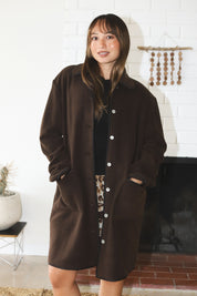 Espresso Polar Fleece Coat