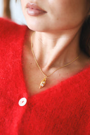 Gold Peapod Necklace