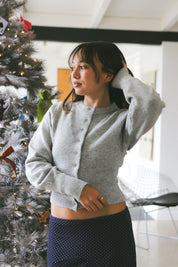 Grey Marion Cardigan + Scarf