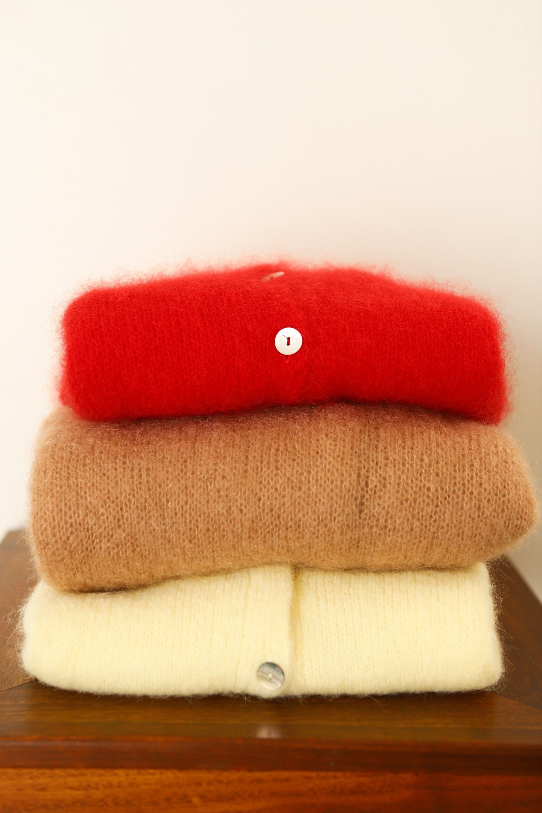 Lipstick Red Cornelia Cropped Cardigan