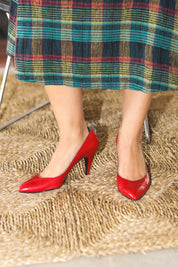 Red Chain Caressa Heel