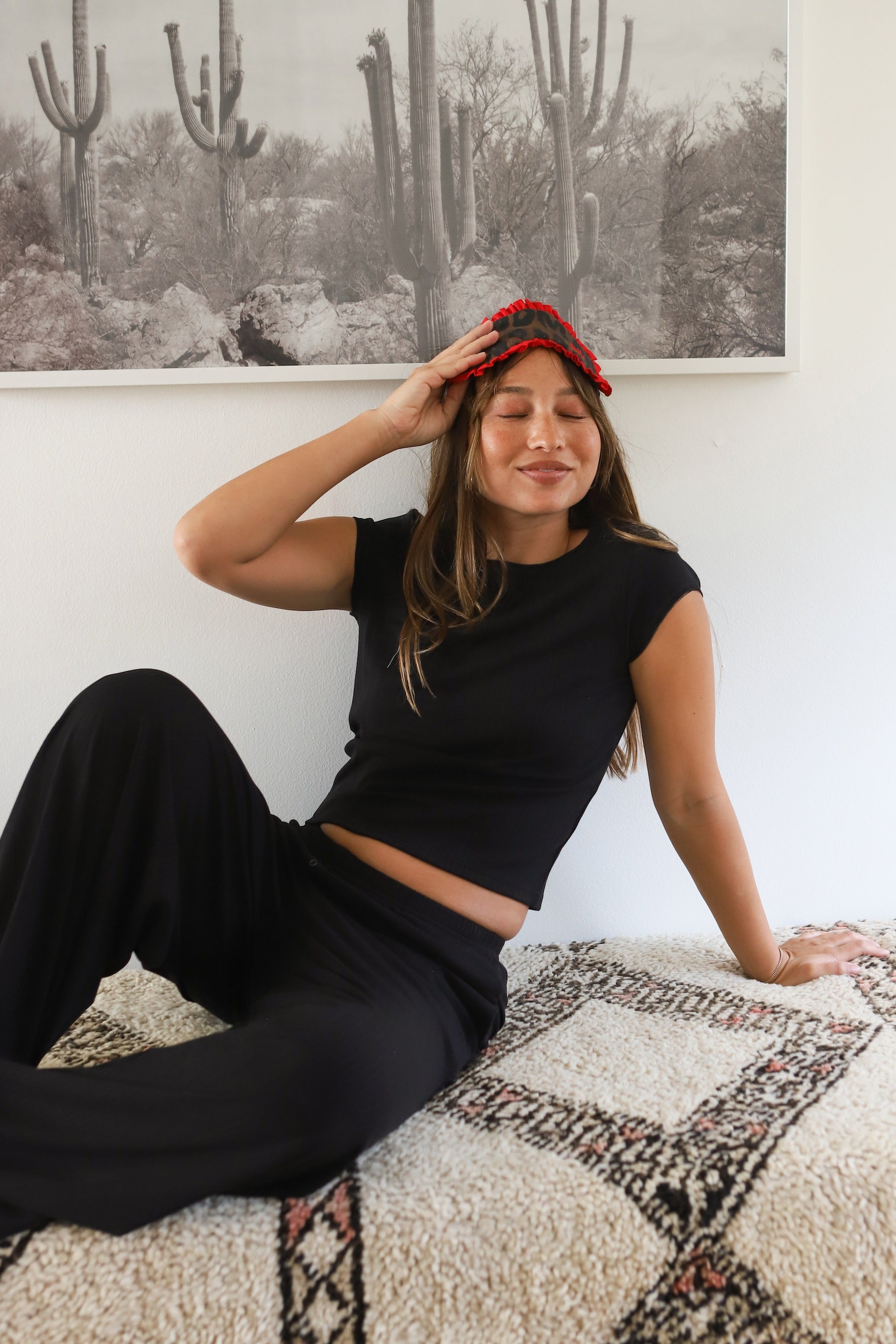 Black Button Lounge Pant