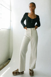 Black Keep It Basic Layering Top