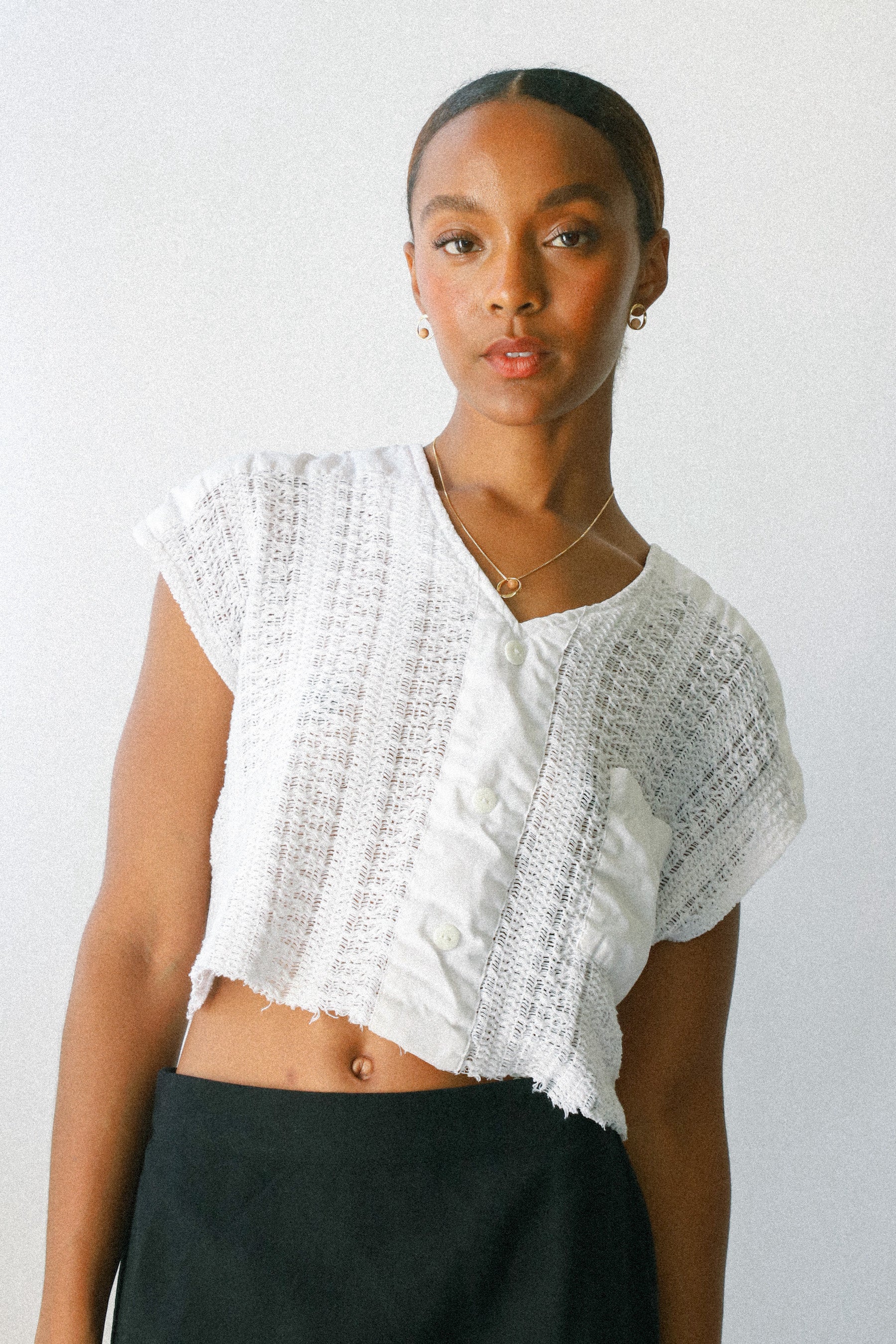 White Shenanigans Crop Top