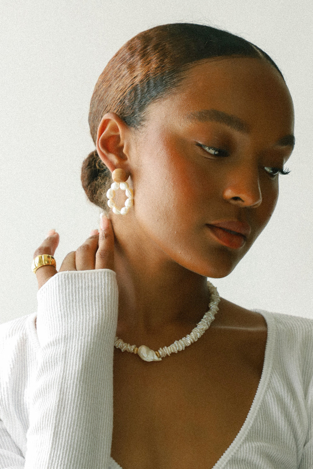 Pearl Moon Earrings Prism Boutique