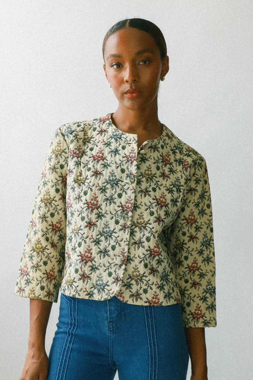 50s Cropped Tapestry Jacket