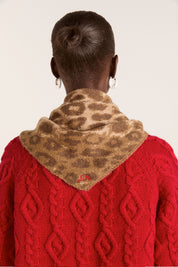 Leopard Triangle Scarf
