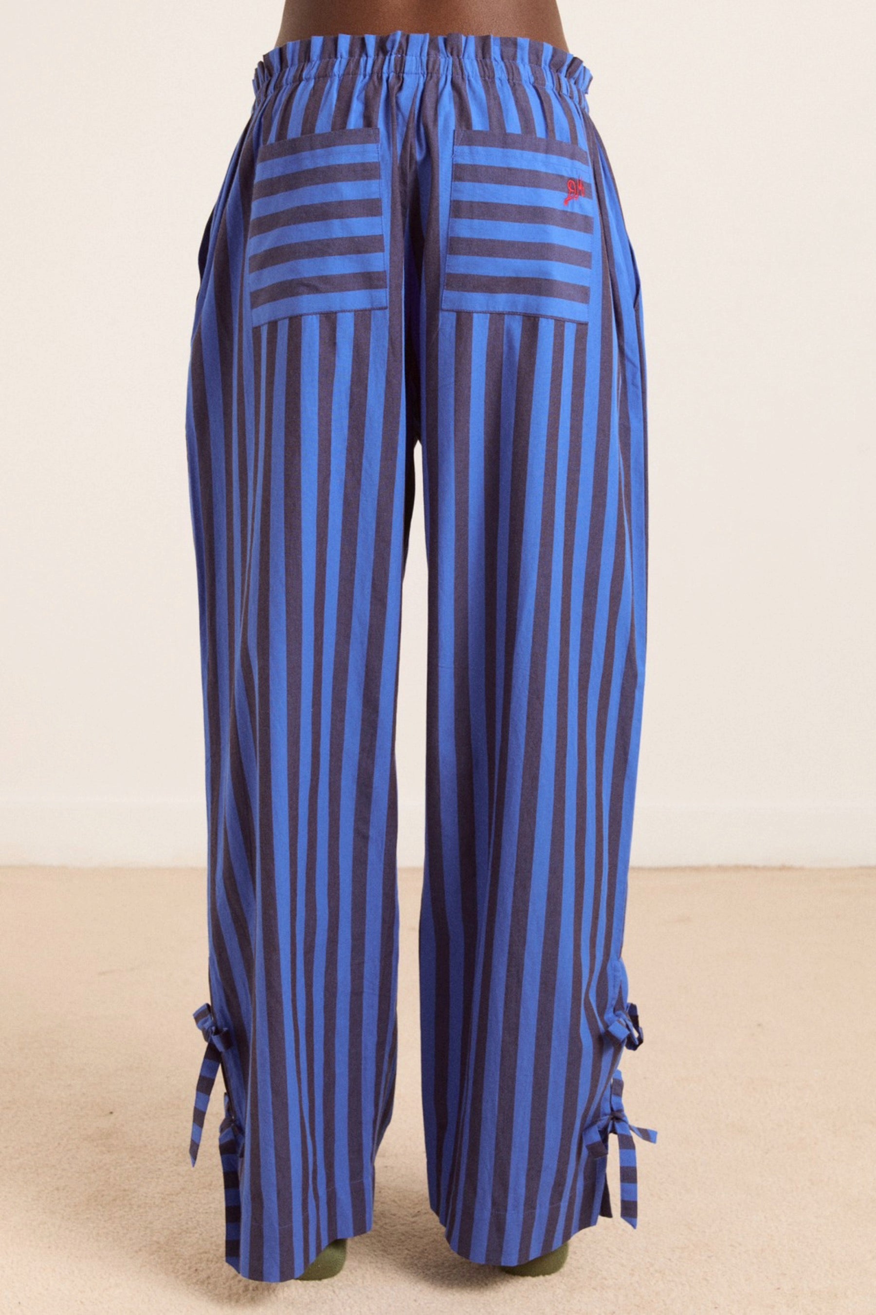 Chocolate & Blue Stripe Floki PJ Set