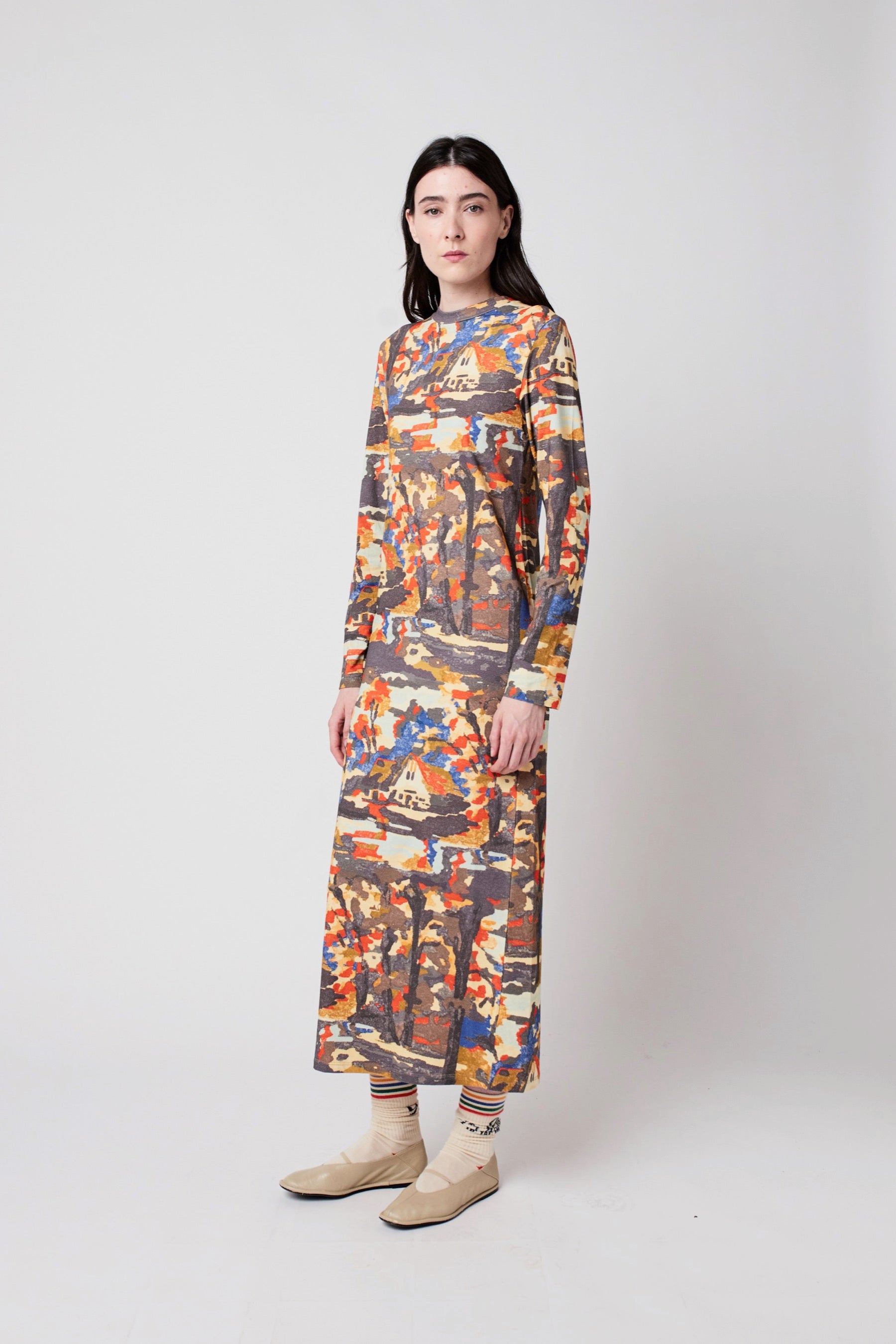 Forest House Midi Dress