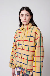 Color Striped Sherpa Jacket