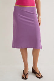 Purple Mesh Laykha Skirt