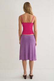Purple Mesh Laykha Skirt