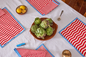 Red Wiggle Stripe Napkin