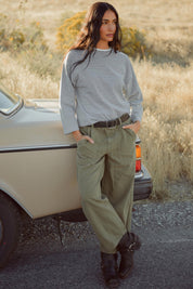 Gray Stripe Billie Shirt