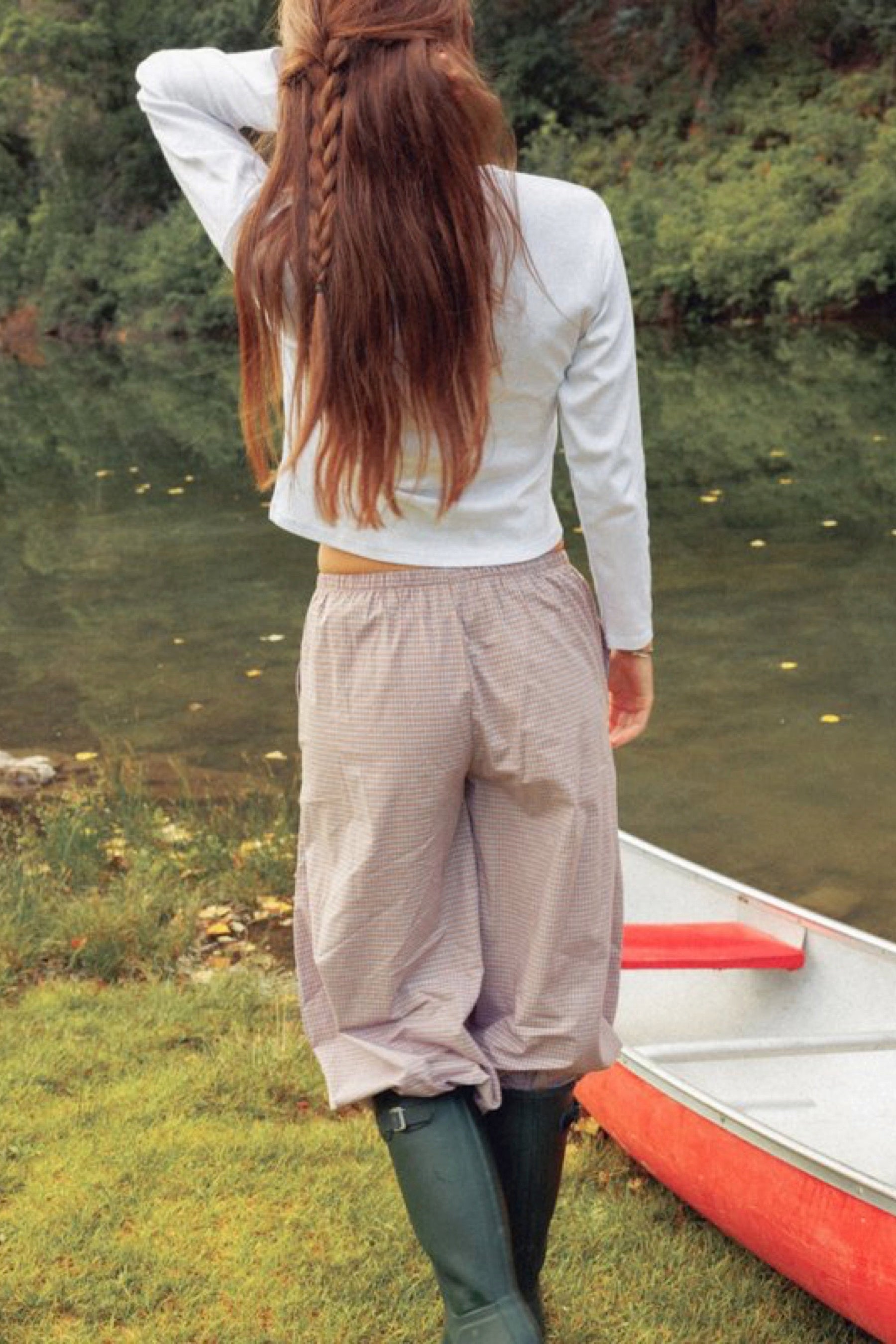 Plaid Bloom Pant