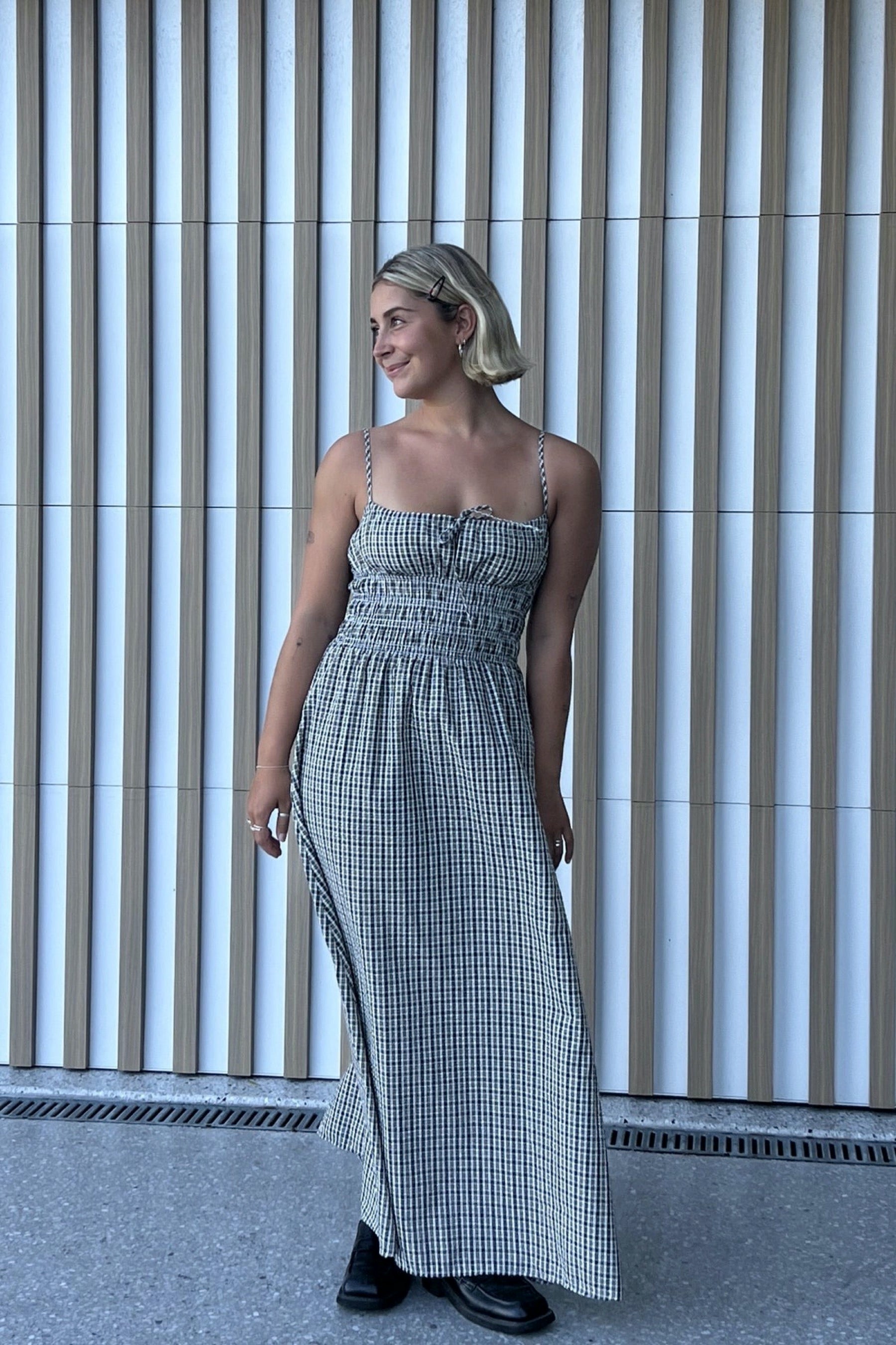 Olive Antibes Plaid Dress Olive Antibes Plaid Dress