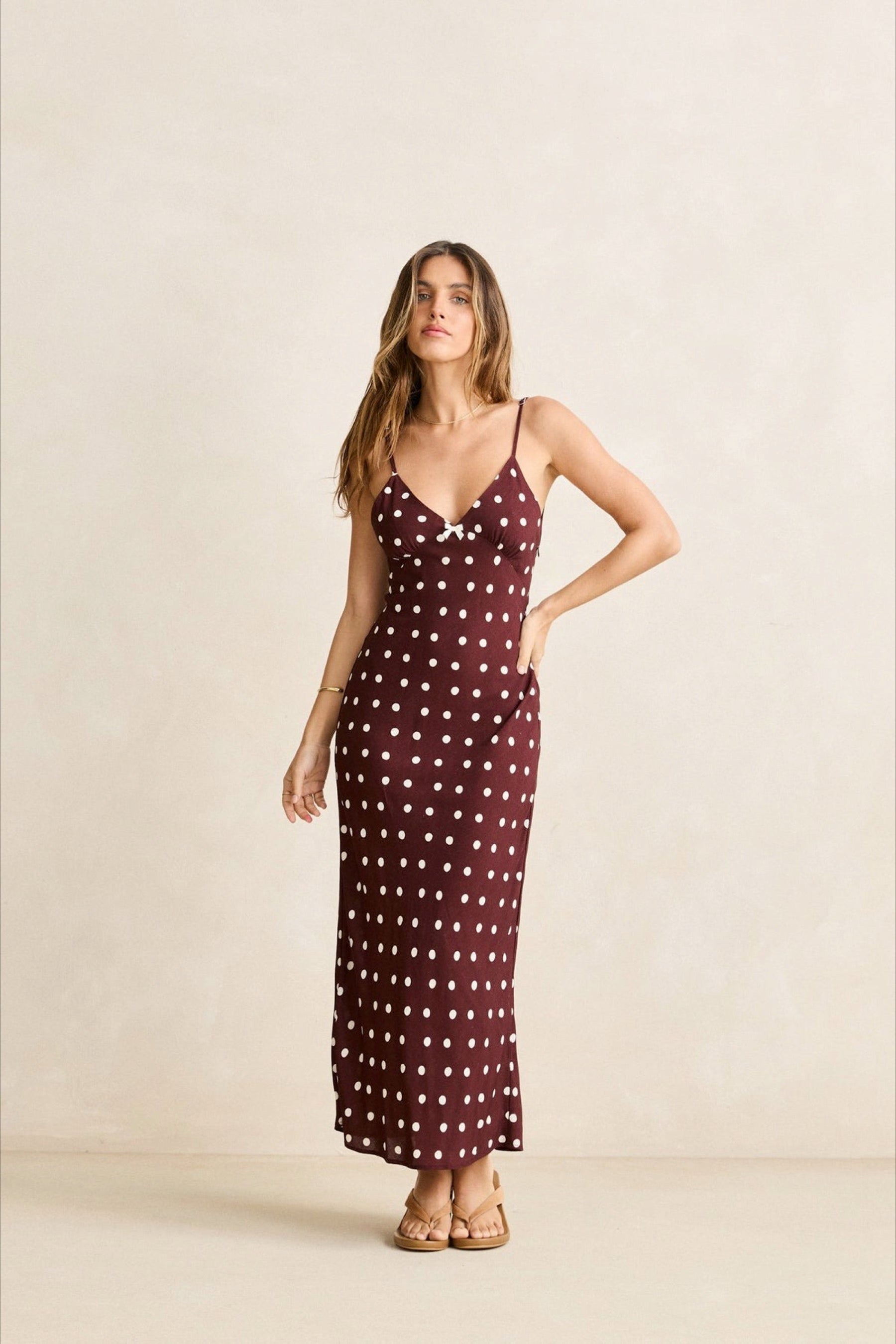 Cafe Polka Dot Bias Dress
