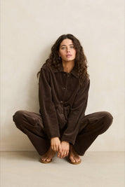 Chocolate Luca Cord Shacket