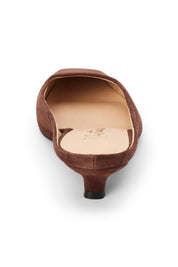 Cappuccino Classy Heeled Mule