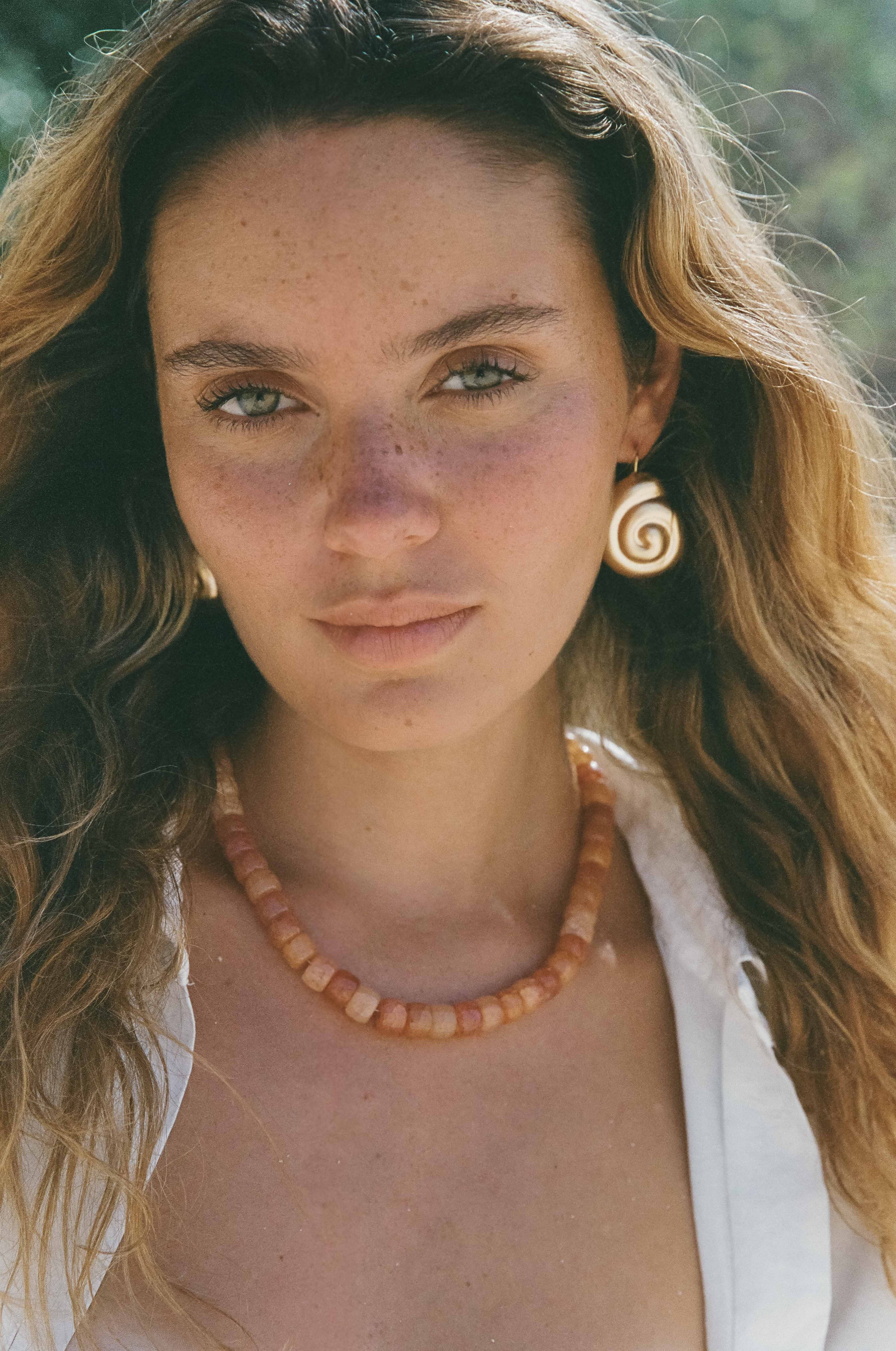 Gold Nautilus Earrings