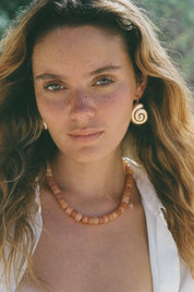 Terracotta Cosmic Necklace