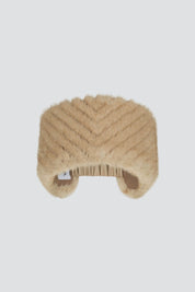 Cappuccino Chevron Beanie Band