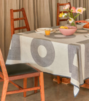 Flax Crane Tablecloth