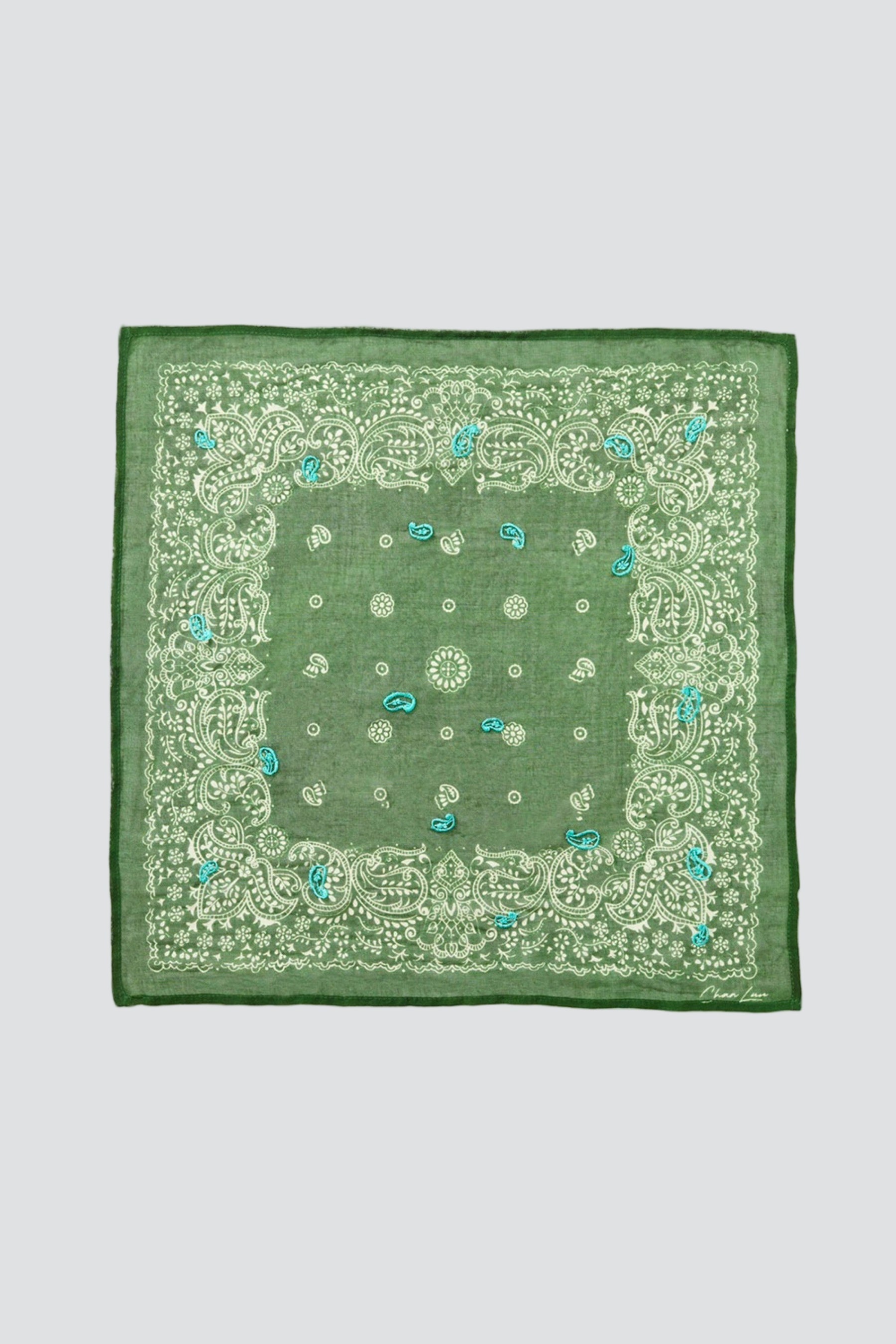 Eden Green Paisley Bandana