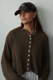 Olive Knit Cardigan