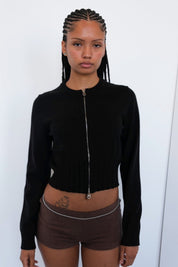 Black Dennis Knit Cardigan