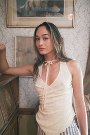 Cloud Mariposa Sleeveless Wrap Top