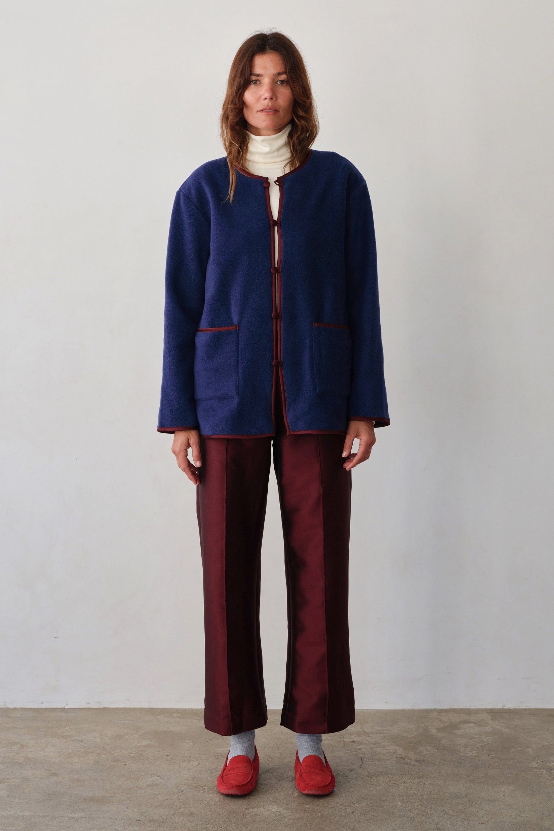 Navy Polar Fleece Jacket