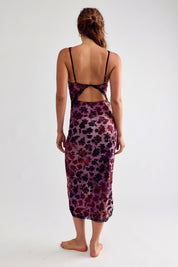 Pomegranate Knit & Tell Slip Dress