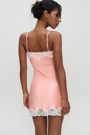 Sunrise Peach Silk Liz Mini Dress