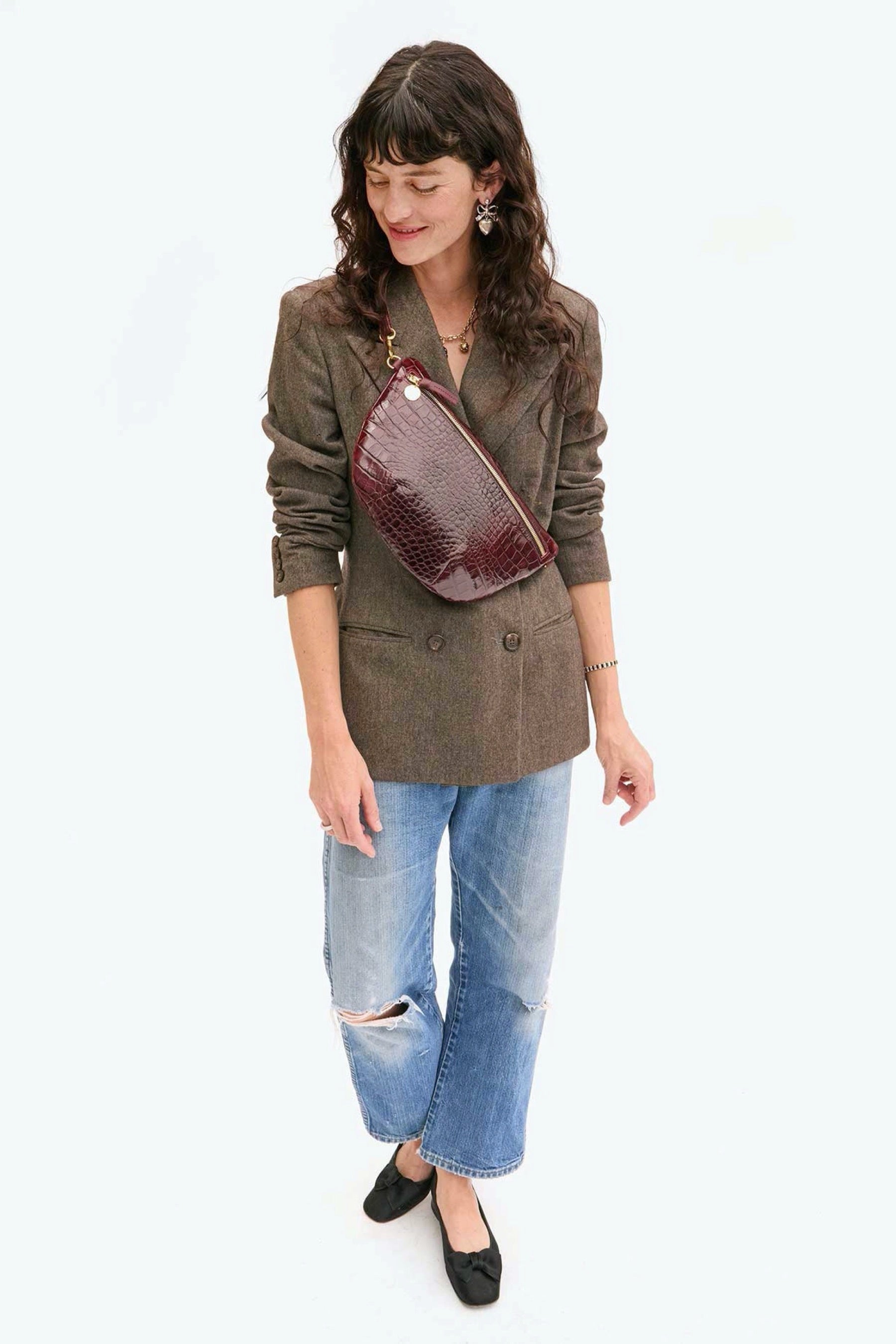 Bordeaux Croco Grande Fanny
