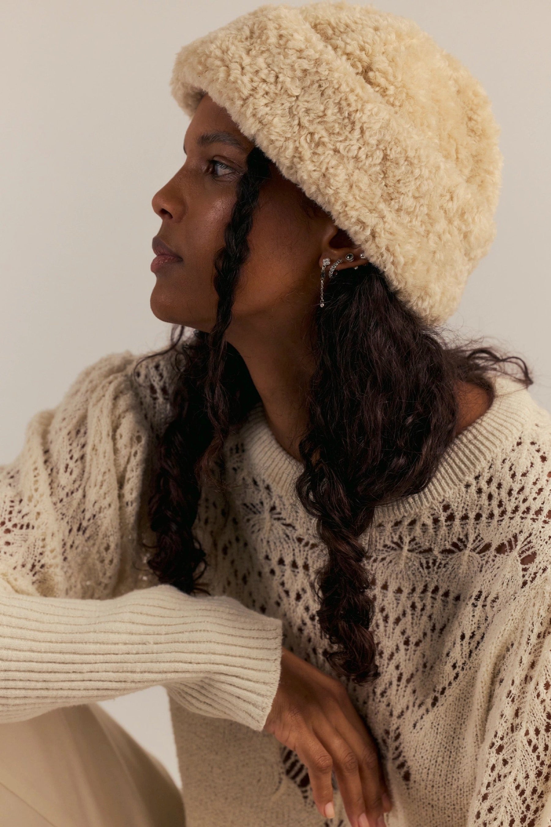 Ivory Oh So Cozy Fisherman Hat