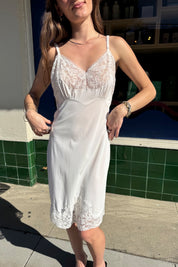 Ivory Lace Midi Slip