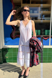 White Lace Sana Slip Dress