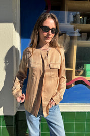 Beige Stripe Silk Dior Shirt