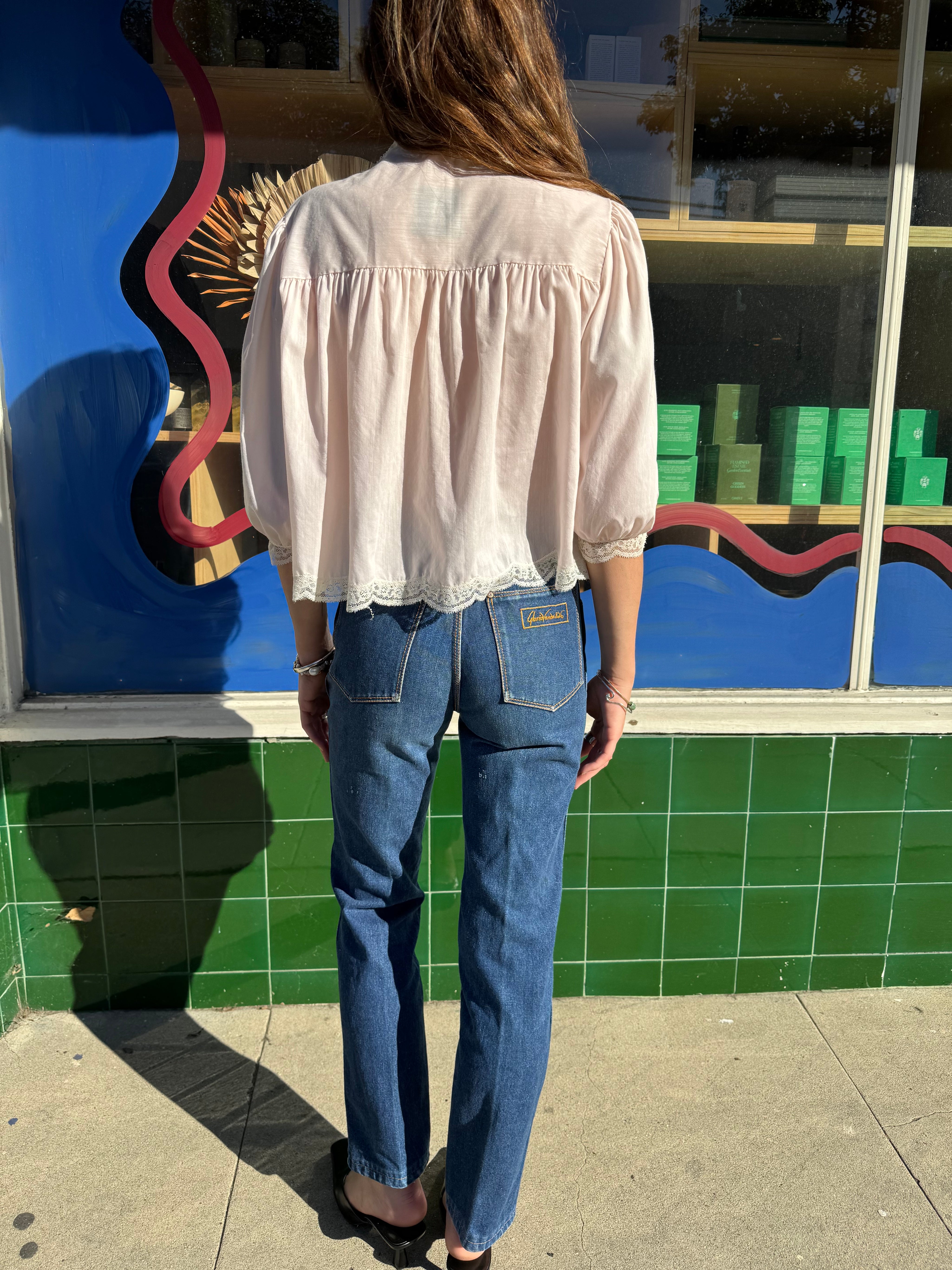 Pale Pink Barbizon Bed Jacket