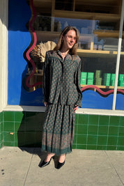 Green Paisley Pierre Cardin Shirt