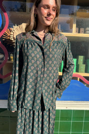 Green Paisley Pierre Cardin Shirt