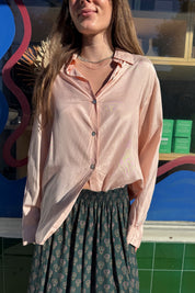 Pink Silk Neiman Marcus Top